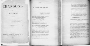 CHANSONS de J.-B.CLEMENT,1885（大佛次郎記念館所蔵）