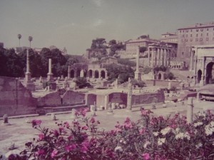 パリからの旅 ローマ フォロ・ロマーノ 1971.8.13
